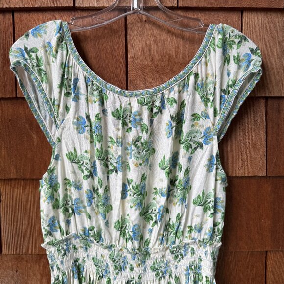 NWT Max Studio London Summer Blooms Smocked Maxi Dress in Women's X-Large - Picture 9 of 15